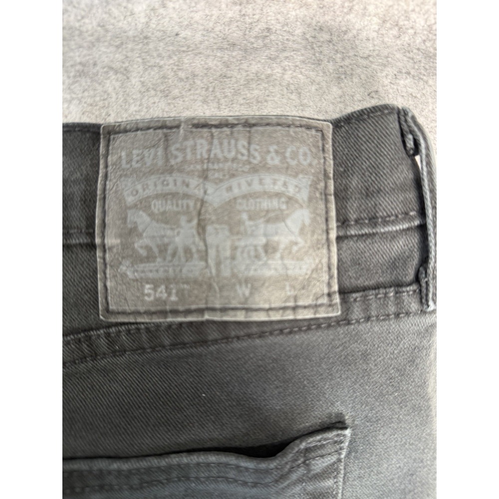 Levi's Men's Black Jeans W46 L30 Big Tall Straight Leg 18757 - Picture 9 of 10